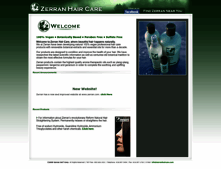 zerranhaircare.com screenshot
