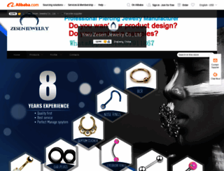 zesenbodyjewelry.en.alibaba.com screenshot