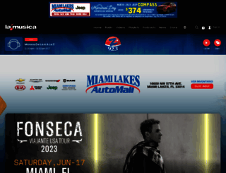 zeta92.lamusica.com screenshot