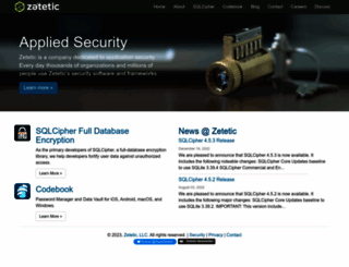 zetetic.com screenshot