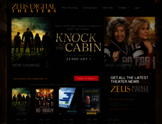 zeustheaters.com screenshot