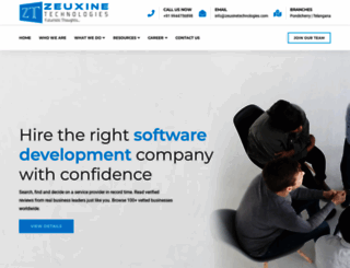 zeuxinetechnologies.com screenshot
