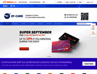 zfcard.en.alibaba.com screenshot