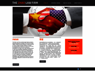 zhaolawfirm.com screenshot