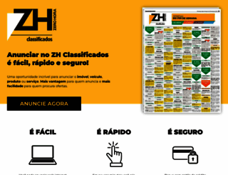 zhclassificados.com.br screenshot