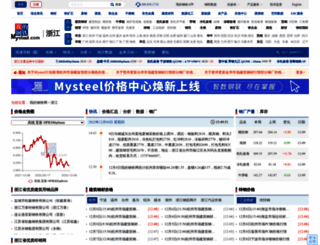 zhejiang.mysteel.com screenshot
