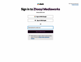 zhooyi.slack.com screenshot