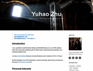 zhuyuhao.com screenshot