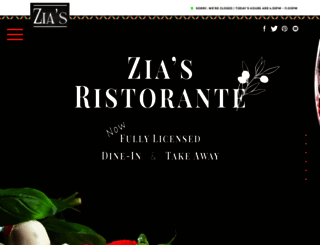 ziasristorante.com screenshot