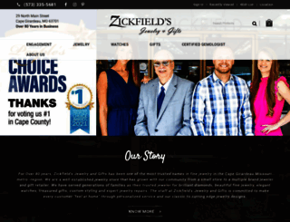 zickfieldsjewelry.com screenshot