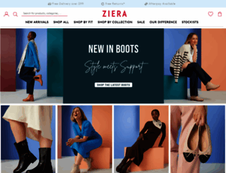 zierashoes.com.au screenshot