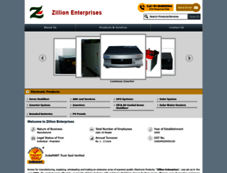 zillionenterprises.net screenshot