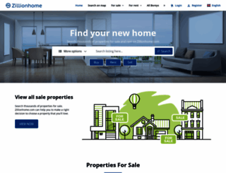 zillionhome.com screenshot