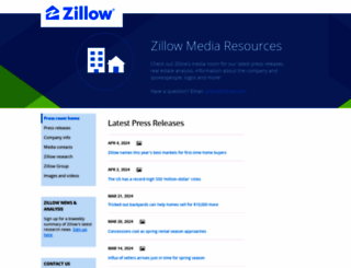 zillow.mediaroom.com screenshot