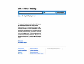 zim.container-tracking.org screenshot