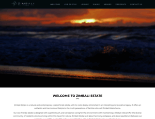 zimbali.com screenshot