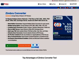 zimbra-converter.com screenshot