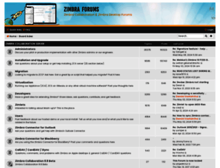 zimbra.org screenshot