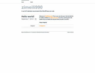 zimeili990.wordpress.com screenshot