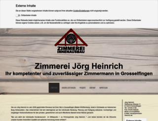 zimmerei-heinrich.de screenshot
