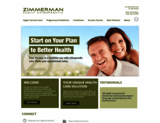 zimmermanfamilychiropractic.com screenshot