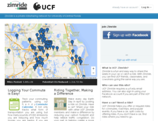 zimride.ucf.edu screenshot