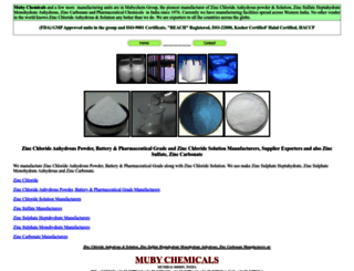 zincchlorideindia.com screenshot