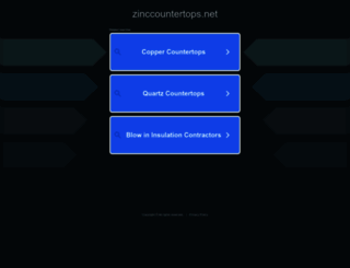 zinccountertops.net screenshot