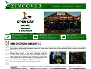 zincover.co.za screenshot