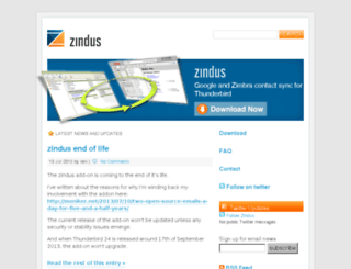 zindus.com screenshot