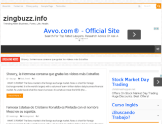 zingbuzz.info screenshot