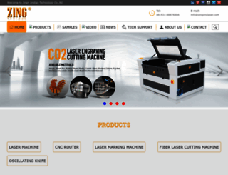 zingcnclaser.com screenshot