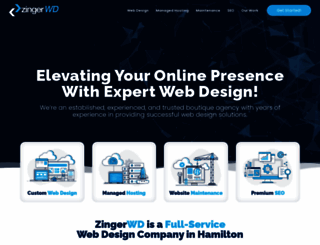 zingerwebdesign.com screenshot