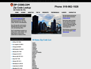 zip-code.com screenshot