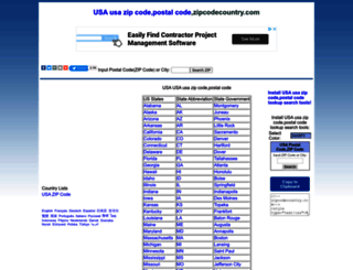 zipcodecountry.com screenshot
