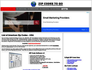 zipcodestogo.com screenshot