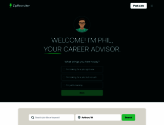 ziperecruiter.com screenshot