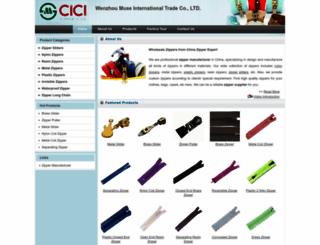 zippermanufacturers.com screenshot