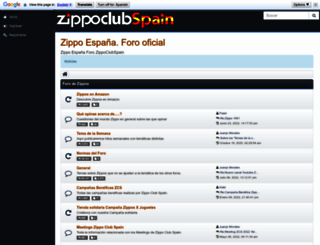 zippoclubspain.com screenshot