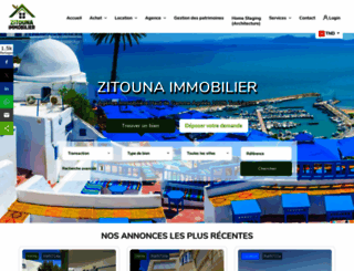 zitounaimmobilier.com screenshot