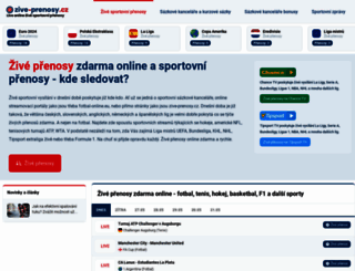 zive-prenosy.cz screenshot