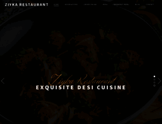 ziykarestaurant.com.au screenshot