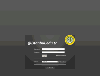 zmbox2.istanbul.edu.tr screenshot