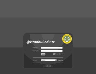 zmbox3.istanbul.edu.tr screenshot
