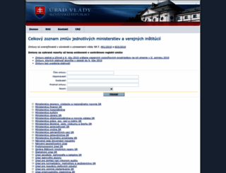 zmluvy.gov.sk screenshot