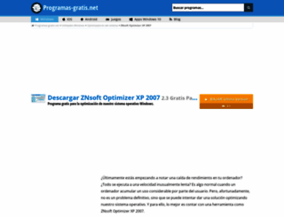 znsoft-optimizer-xp.programas-gratis.net screenshot