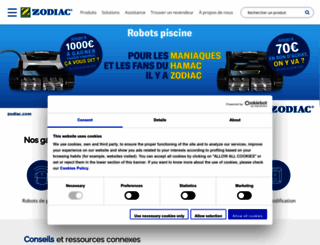 zodiac-poolcare.fr screenshot