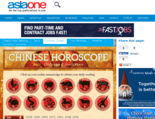 zodiac.asia1.com.sg screenshot