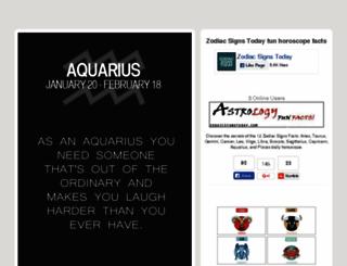 zodiacsignstoday.com screenshot