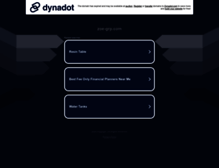zoe-grp.com screenshot